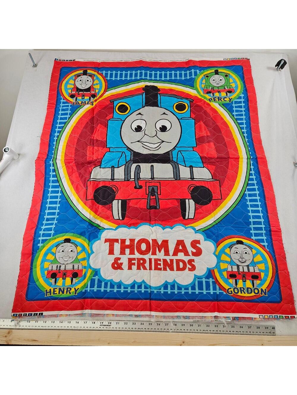 Thomas The Tank Engine Quilt Blanket Thomas & Friends Kids Bedding Blue Red 43x3